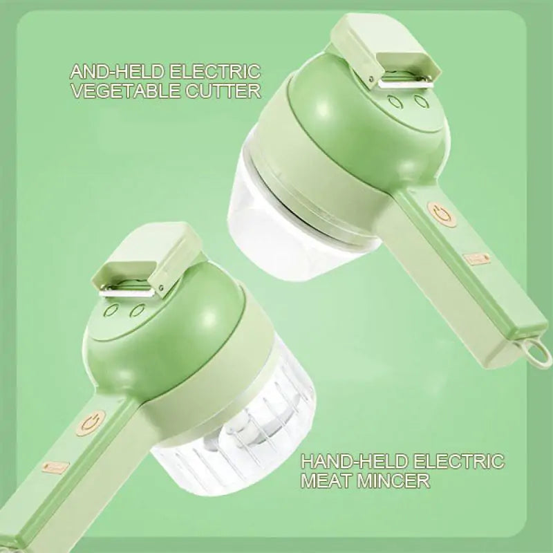 4 In 1 Electric Vegetable Cutter Set