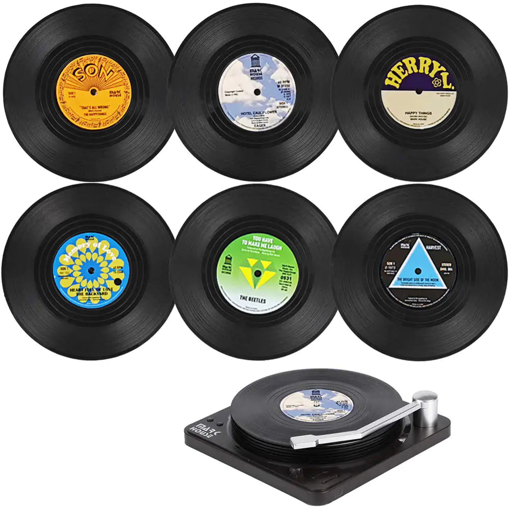 Vinyl Record Player Coasters